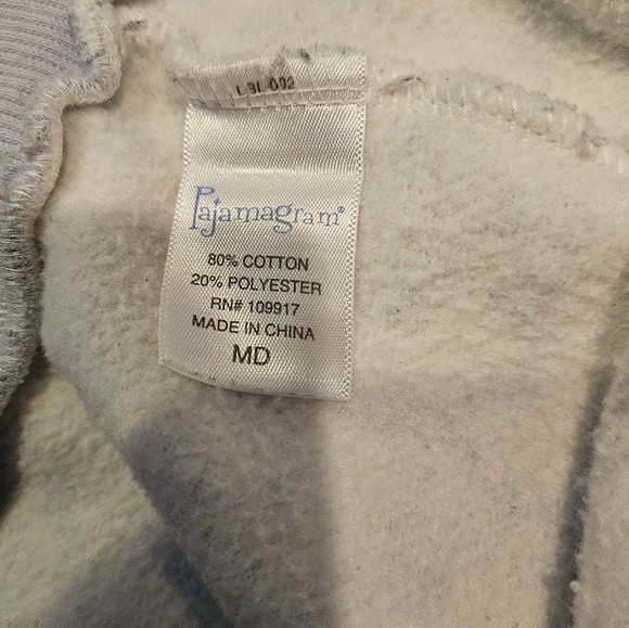 2 piece PajamaGram sweatshirt & sweatpant pajamas - Picture 9 of 11